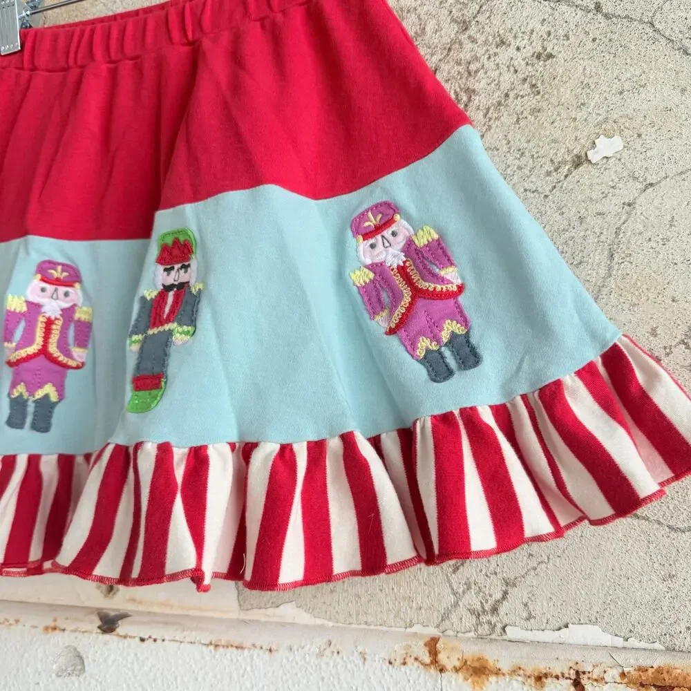 Lemon Loves Lime Nutcracker Skirt Ruffle Christmas Party Festive Holiday Girls 6